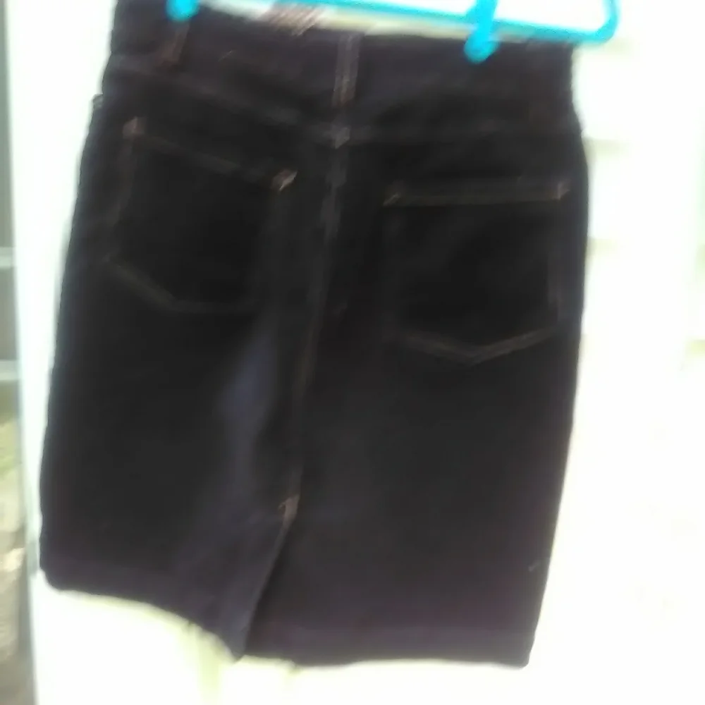 Boden black corduroy skirt